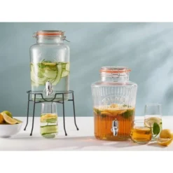 Distributeur de Boissons 5 Litres avec Couvercle à Clip - Kilner