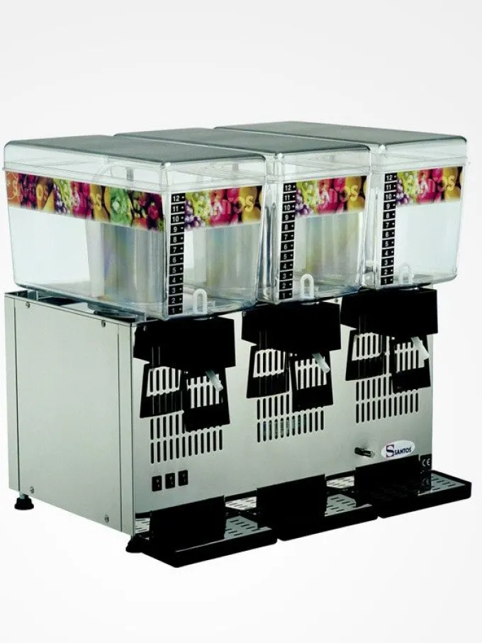 Distributeur de Boissons Réfrigérées n°34 - 3 Bacs x 12 L - Santos