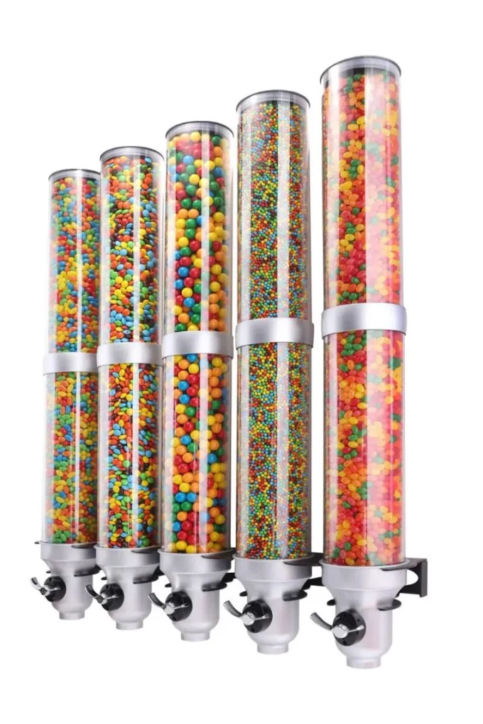 Distributeur de Bonbons - 5 Cylindres - 785 x 155 x 950mm - IDM