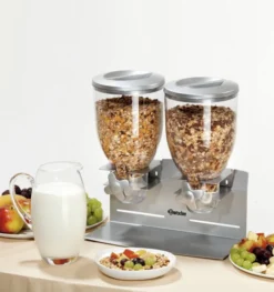 Distributeur de Céréales/Aliments Secs Double - 2 x 3,5 L - Bartscher