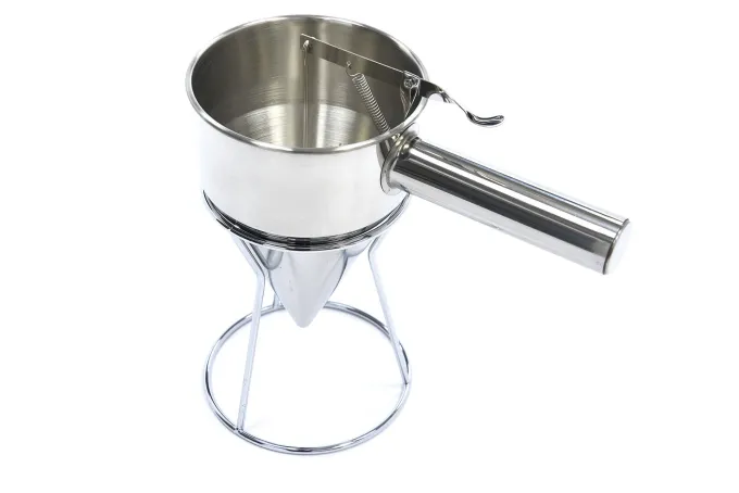 Distributeur de Pâte - 1,3 L - Inox - Bouton de Dosage - Maxima
