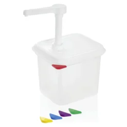 Distributeur de sauce GN en Polypropylène 2,6 L H 150 mm - Was Germany