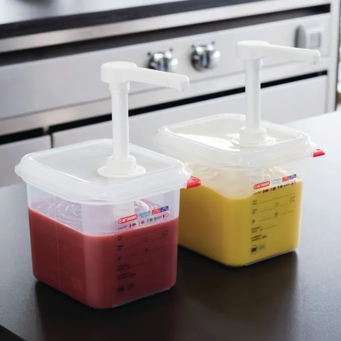 Distributeur de Sauce GN 1/6 Transparent 2,6 L - Araven