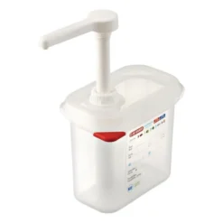 Distributeur de Sauce GN 1/9 Transparent - 1,5 L - Araven