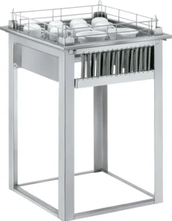 Distributeur Inox Neutre de Paniers à Vaisselle - Cap. 6 Paniers- Distform