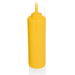 Distributeur à sauce en Polyéthylène jaune H 245 mm Ø 70 mm - Lot de 6 - Was Germany