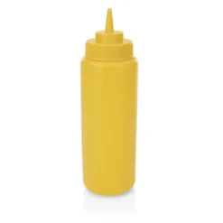Distributeur à sauce en Polyéthylène jaune H 260 mm Ø 80 mm - Lot de 6 - Was Germany