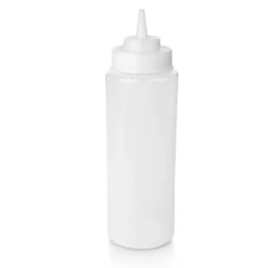 Distributeur à sauce en Polyéthylène transparent H 260 mm Ø 80 mm - Lot de 6 - Was Germany
