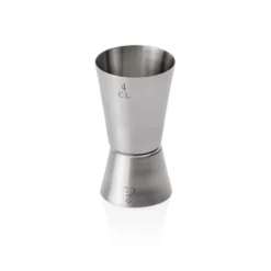 Doseur alcool double en Acier au nickel-chrome H 95 mm Ø 40 mm - Was Germany