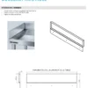 Dosseret Droit en Inox Latéral Amovible pour Plonges - Gamme 550 - Distform