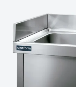 Dosseret Droit en Inox Latéral Amovible pour Plonges - Gamme 600 - Distform
