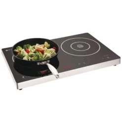 Double Plaque de Cuisson Induction à Commande Tactile 3kW - Caterlite