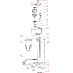 Double Shaker à Lait MLS 2 - 2x 500ml - 2 Vitesses - Beckers