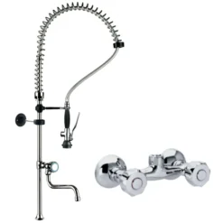 Douchette murale avec bras et robinet DOC 4+ - Redfox