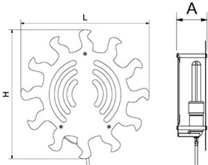 Désinsectiseur à LED de la série BC modèle Soleil - Fricosmos