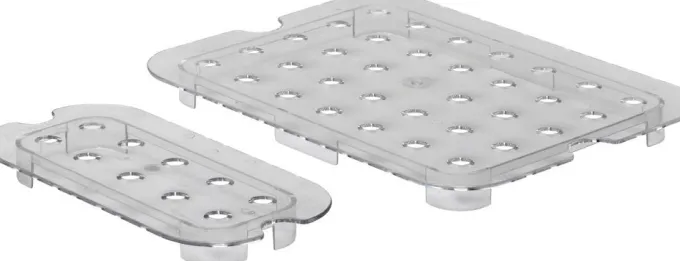 Egouttoir Gastronorme Profi Line GN 1/3 Transparent 266x116 mm - Hendi