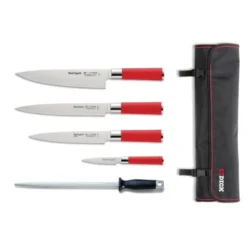 Ensemble de 5 couteaux avec étui - Red Spirit Dick