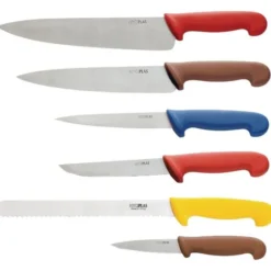 Ensemble de 6 Couteaux Professionnel - Code couleur - Hygiplas