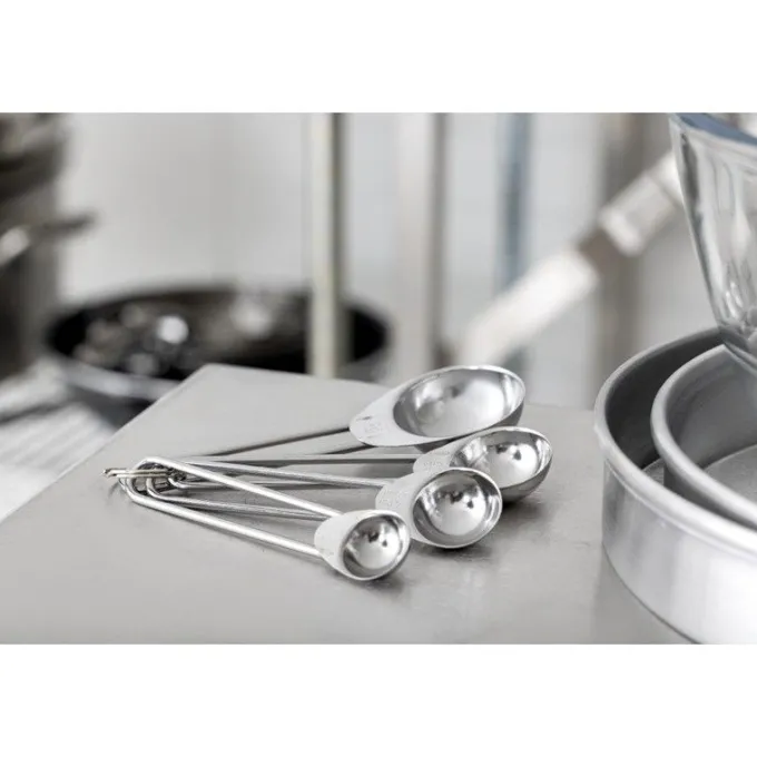 Ensemble de 4 Cuillères Doseuses en Inox - Kitchen Craft
