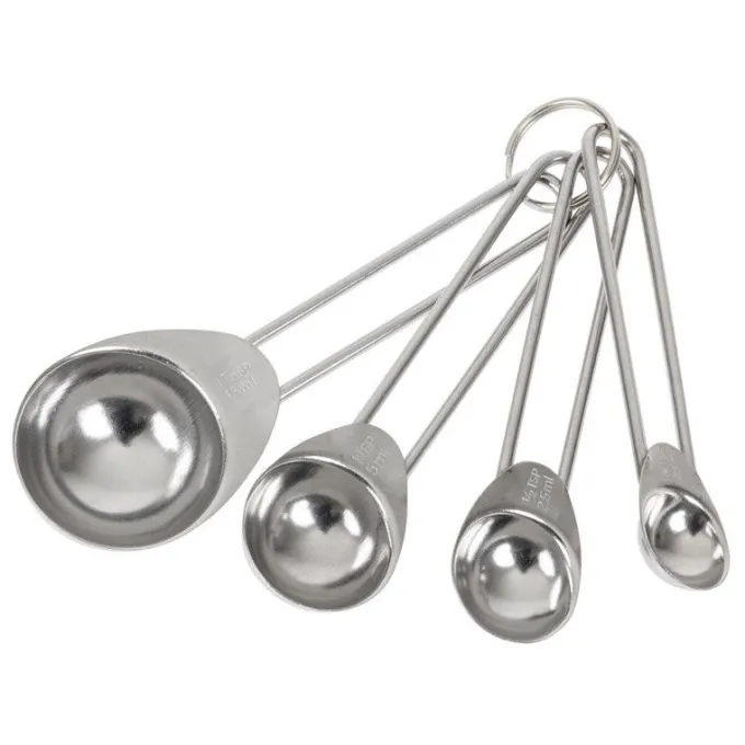 Ensemble de 4 Cuillères Doseuses en Inox - Kitchen Craft