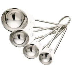 Ensemble de 4 Cuillères Doseuses en Inox - Kitchen Craft
