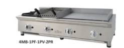 Ensemble de Cuisson Combiné FLEXI Série 600 - Meuble avec 1 Grille, Réchaud et Frytop Rectifié - Arilex