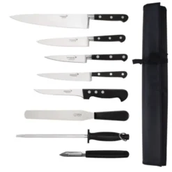 Ensemble professionnel de 8 couteaux avec étui - Sabatier