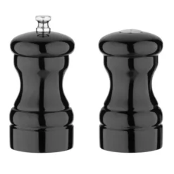 Ensemble Sel et Poivre en Bois Noir 100(h)mm - Olympia