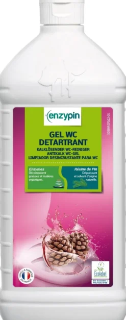 EnzyPin Détergent Sanitaires Flacon 750ml - Lot de 5 Colis de 6 - Action Pin