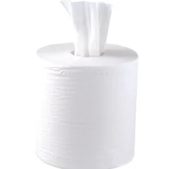 Essuie-Mains Blanc 2 Plis à Dévidage Central Contact Alimentaire - Lot de 6 - Jantex