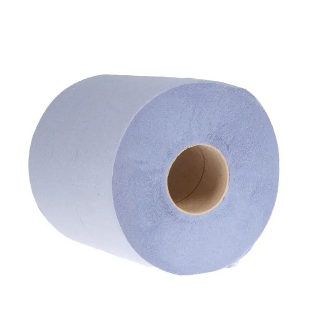 Essuie-Mains Bleu 2 Plis à Dévidage Central Contact Aimentaire - Lot de 6 - Jantex