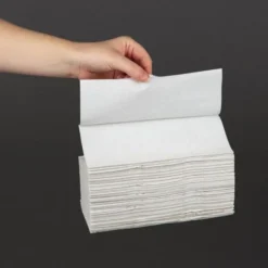 Essuie-Mains Pli en C Blanc Lot de 15 Paquets de 160 Feuilles - Jantex