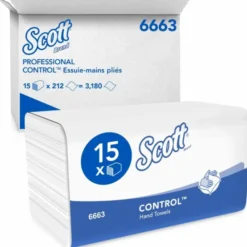 Essuis mains 21.5x31 - Lot de 2 colis de 15x 212 - Kimberly Clark