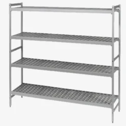 Etagère 4 niveaux Alu L174xP56xH180 - Gilac