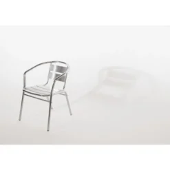 Fauteuils Empilables en Aluminium - Lot de 4 - Bolero