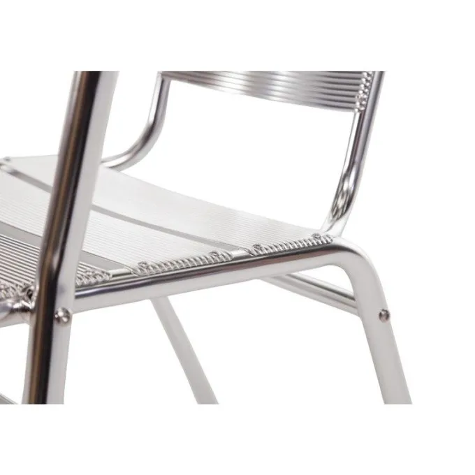 Fauteuils Empilables en Aluminium - Lot de 4 - Bolero