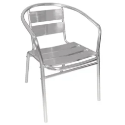 Fauteuils Empilables en Aluminium - Lot de 4 - Bolero