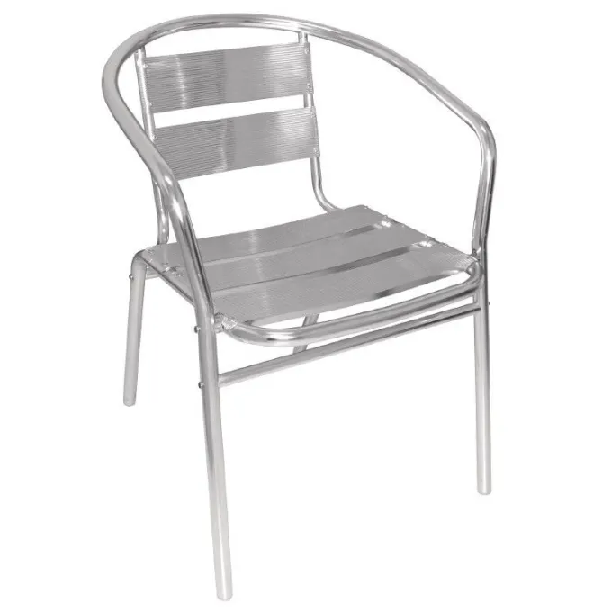 Fauteuils Empilables en Aluminium - Lot de 4 - Bolero
