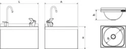 Fontaine à Eau Murale en Inox 350 x 300 mm - Fricosmos