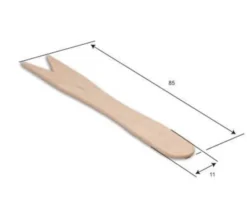 Fourchette Bois Naturel 8,5 cm avec Distributeur - SDG Lot de 10 000