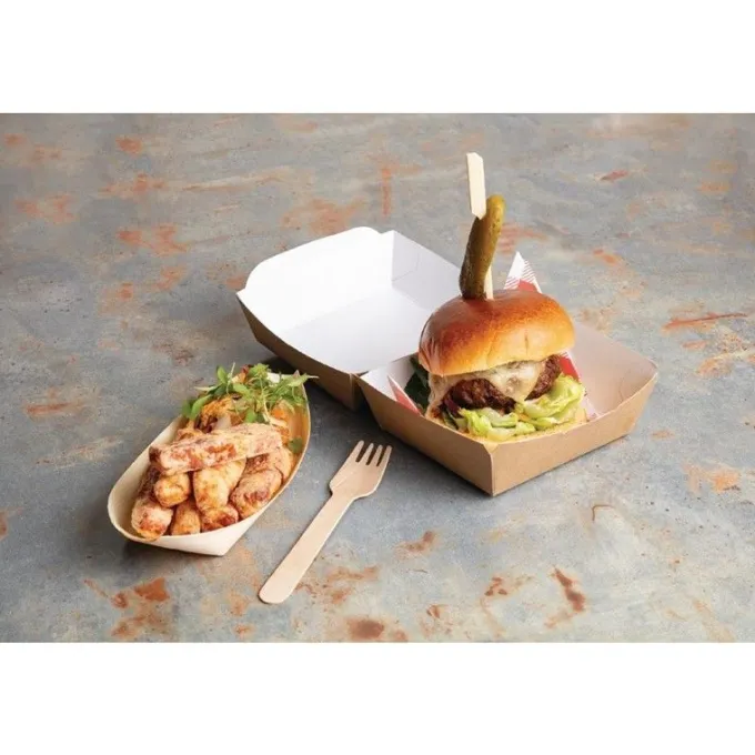 Fourchette en Bois 155 mm Lot de 100 - Fiesta Green