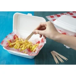 Fourchettes en Bois Jetables 95 mm Lot de 1000 - Plastico