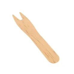 Fourchettes en Bois Jetables 95 mm Lot de 1000 - Plastico