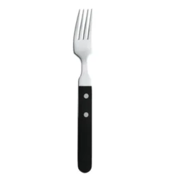 Fourchette à Steak pour Restaurant Manche Noir 196 mm Lot de 12 Amefa