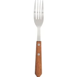 Fourchette à Viande 200 mm Manche en Bois Lot de 12 Olympia