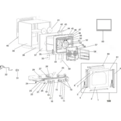 Four à Convection S4 - 60 L - 4 Niveaux - Beckers
