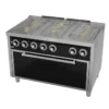Fourneau "basic" 6 feux vifs s/750 avec four maxi électrique - HR Fainca