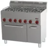 Fourneau combiné avec four à air chaud électrique GN 1/1 - 5x brûleur SPT 90/5 GL - Redfox
