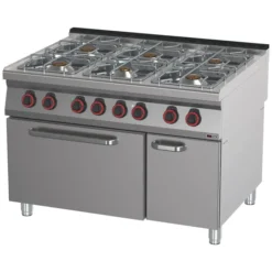 Fourneau à gaz avec four électrique 2/1 SPT 90/120-21 GE - Redfox