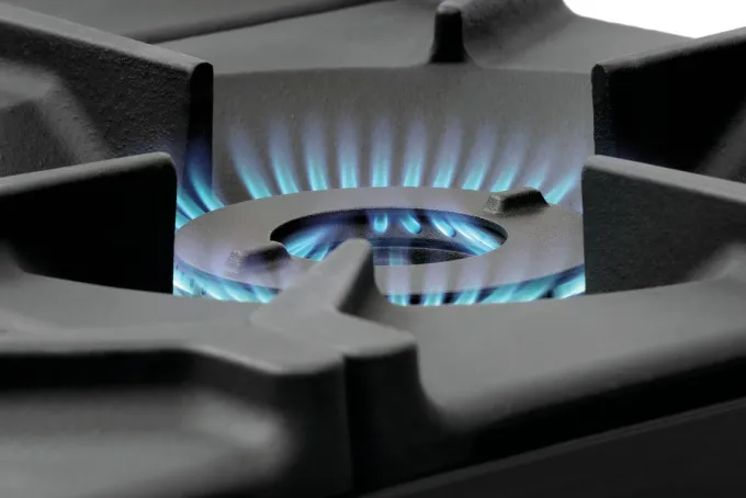 Fourneau à gaz 6 brûleurs - four électrique GN 2/1 et armoire neutre - Bartscher